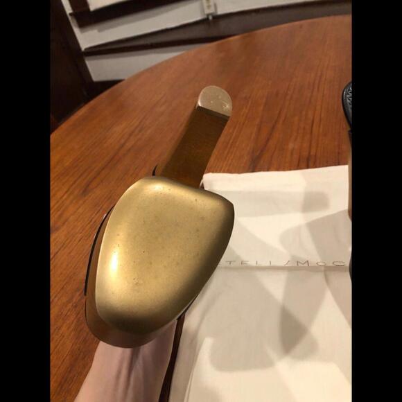 New Stella McCartney Scott Black Sandal Vegan Leather Clog Mules Slides sz 41 10 - Picture 8 of 9